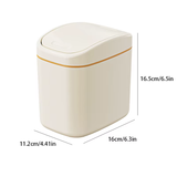 Desktop Trash Can Small Mini Garbage Can Plastic Dustbin with Shake Cover for Home Office Waste Bins Household Cleaning