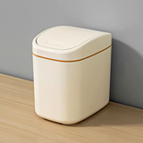 Desktop Trash Can Small Mini Garbage Can Plastic Dustbin with Shake Cover for Home Office Waste Bins Household Cleaning
