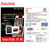 Original Extreme Pro SanDisk 256G 128G 64GB 32GBmicroSDHC SDXC UHS-I Memory micro SD TF Card 200MB/s Class10 U3 With SD Adapter