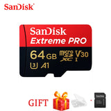 Original Extreme Pro SanDisk 256G 128G 64GB 32GBmicroSDHC SDXC UHS-I Memory micro SD TF Card 200MB/s Class10 U3 With SD Adapter