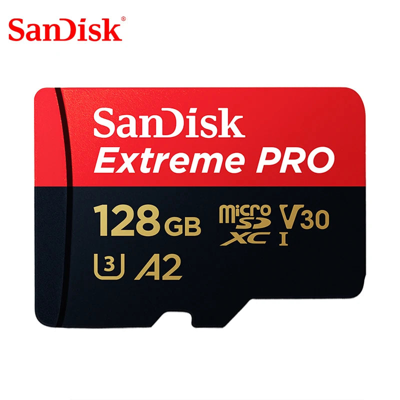 Original Extreme Pro SanDisk 256G 128G 64GB 32GBmicroSDHC SDXC UHS-I Memory micro SD TF Card 200MB/s Class10 U3 With SD Adapter